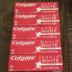5 Colgate optic white toothpaste lot